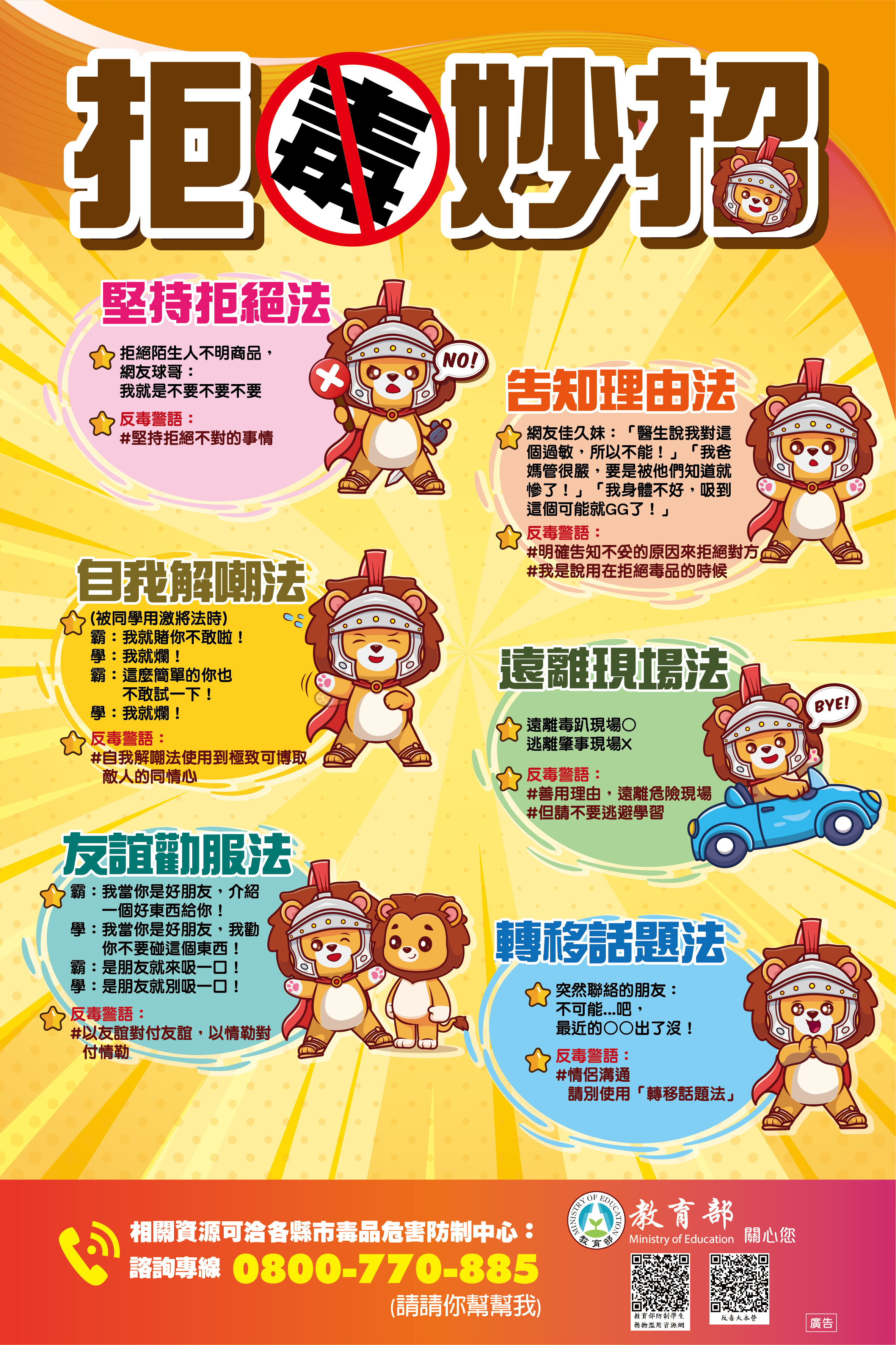 拒毒妙招文宣