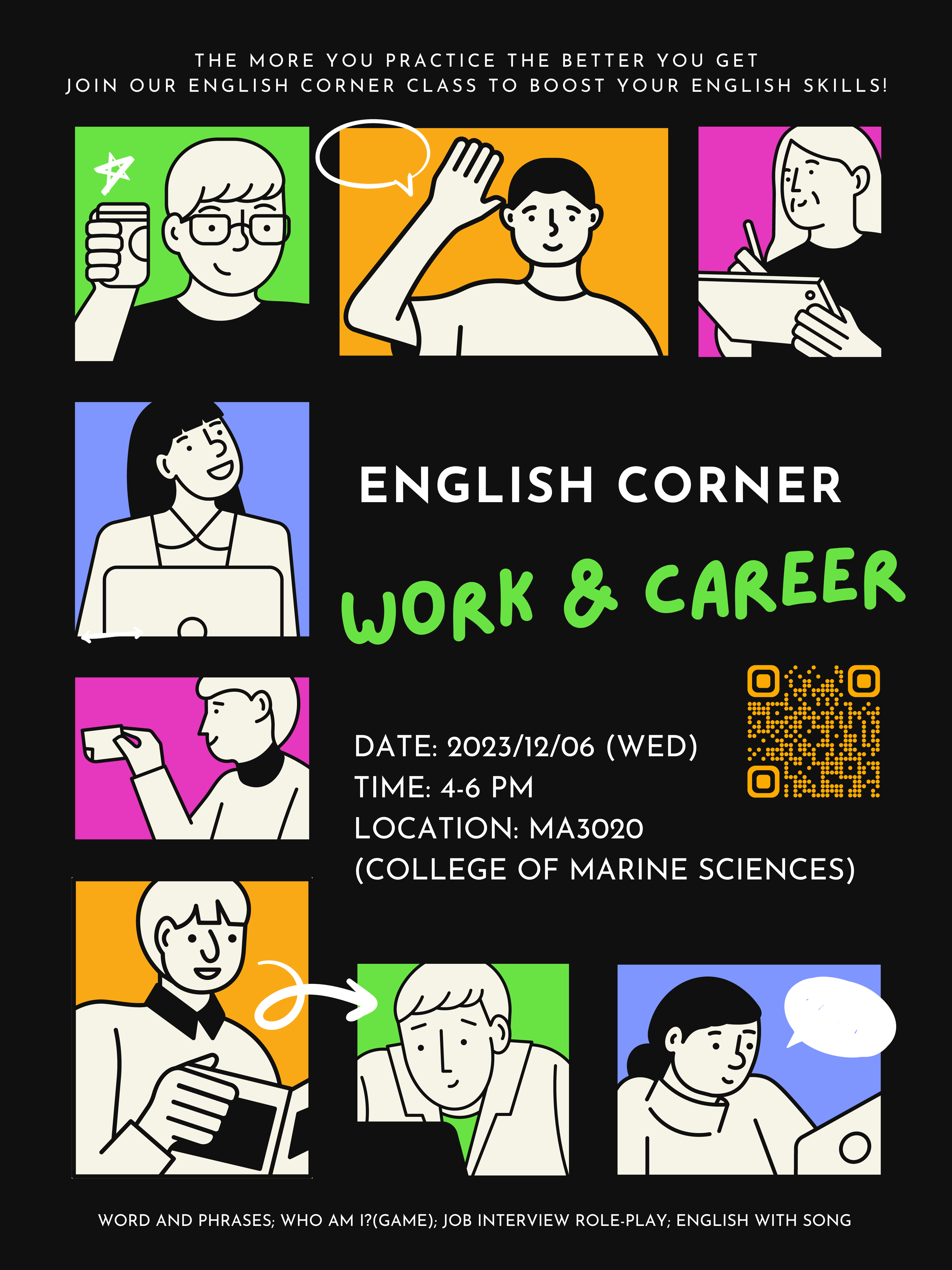 12/6 English Corner Poster